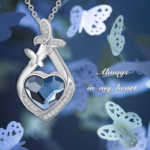 Urn Necklace for Ashes 925 Sterling Silver Butterfly Dragonfly Cremation Keepsake Memorial Jewelry with Heart Crystal from Austria in Kuwait