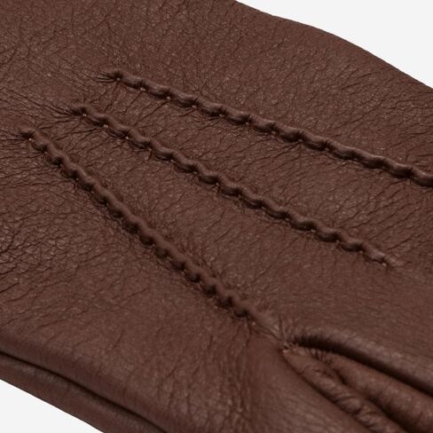 Fratelli Orsini Winter Gloves Lorenzo Brown for Men - Lambskin Leather Winter Gloves - color Brown in Saudi Arabia