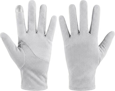 Men Summer Driving Gloves Breathable UV Sun Gloves Light Weight Cotton Gloves in Kuwait