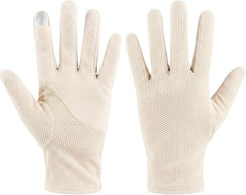 Men Summer Driving Gloves Breathable UV Sun Gloves Light Weight Cotton Gloves in Kuwait