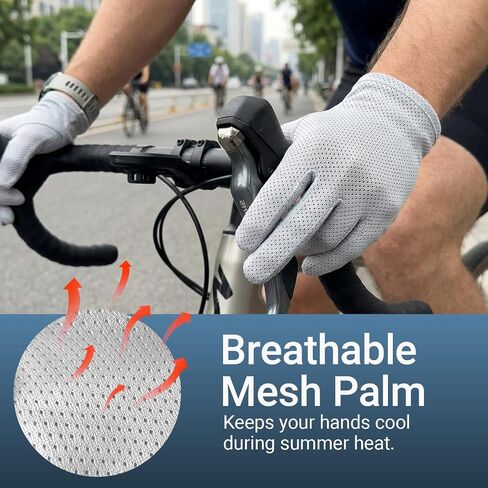 Men Summer Driving Gloves Breathable UV Sun Gloves Light Weight Cotton Gloves in Kuwait