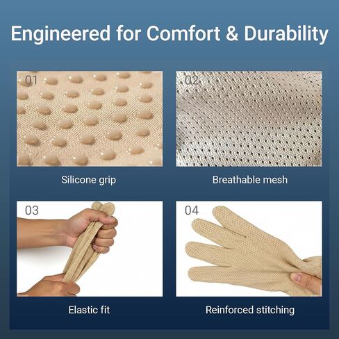 Men Summer Driving Gloves Breathable UV Sun Gloves Light Weight Cotton Gloves in Kuwait