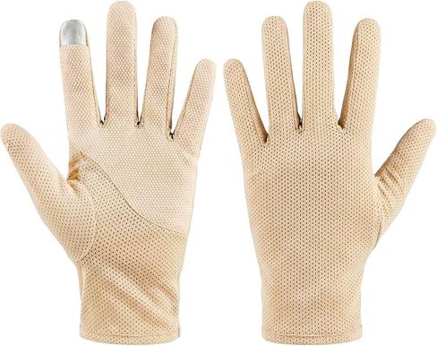 Men Summer Driving Gloves Breathable UV Sun Gloves Light Weight Cotton Gloves in Kuwait