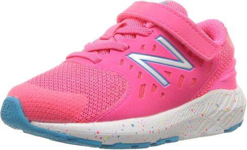 New Balance Girl's Urge V2 Hook and Loop, Grey/Pink, 2 Medium US Little Kid in Saudi Arabia