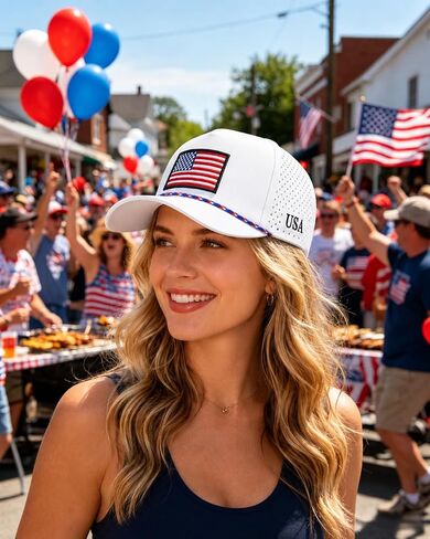 Men & Women American Flag Trucker Hat, USA Quick Dry Baseball Cap Snapback Hat for Summer Outdoor Sports Casual Wear in Kuwait