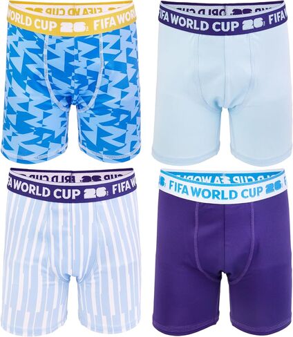 FIFA Boys' Amazon Exclusive World Cup 4-pack Athletic Boxer Briefs for Usa, Mexico & Argentina in Kuwait