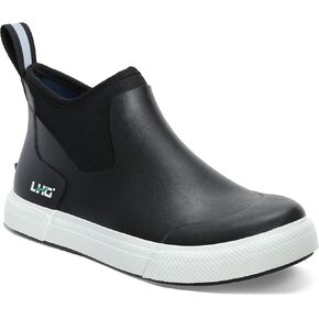 LHG Men's 6'' Ankle Deck Boots Saltwater Fishing Booties Waterproof Rubber Rain Boots High Traction in Saudi Arabia