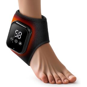 2PCS Foot Massager for Neuropathy, 3-in-1 Cordless Foot and Ankle Massager for Heel, Arch & Ankle Relief, 2000mAh Rechargeable, Black in Saudi Arabia