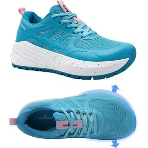 OrthoComfoot Women's Orthopedic Wide Plantar Fasciitis Shoes:Comfortable Arch Support Flat Feet Orthotic Sports Sneakers,Casual Hammer Toes Trekking Walking Running Shoes for Foot Heel and Pain Relief in Kuwait