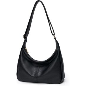 Purses for Women Slouchy Shoulder Bag Hobo Bag Soft Vegan Leather Adjustable Wide Strap Crossbody Tote Multi Pocket Handbags in Saudi Arabia