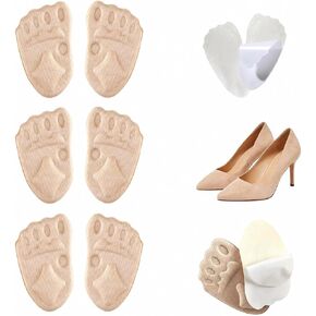 Metatarsal Pads for Women, 2026 New Comfortable Shoe Inserts, Breathable Ball of Foot Pads for Daily Wear,Ball of Foot Cushions Relief and Comfort, Anti-Slip Forefoot Pads for Ladies (6 Pcs) in Saudi Arabia