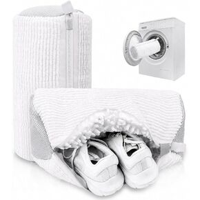 Shoe Washing Machine Bag – Reusable Laundry Shoe Bag for Sneakers, Running Shoes & White Shoes, Helps Protect Against Deformation, Scratches & Washer Damage (White) in Saudi Arabia