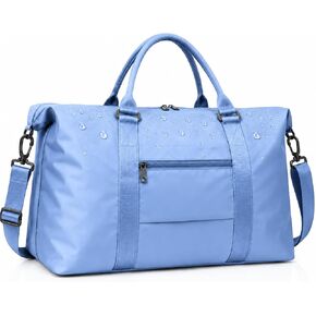 Travel Duffle Bag, Weekender Travel Bag Men Small Gym Bag for Women, Hospital Bag for Labor and Delivery, Overnight Bag Luggage Bag with Trolley Sleeve, Airplane Travel Essentials for Flying(Black) in Saudi Arabia