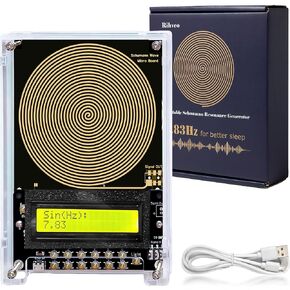 7.83Hz Schumann Resonance Generator, Ultra Low Frequency Generator for Healing, 0.01Hz-299kHz Frequency Healing Device with USB and Acrylic Case in Kuwait