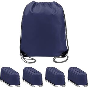 BeeGreen 20 pieces Wholesale Navy Blue Drawstring Backpack Bags Cinch Bags Bulk Heavy Duty String Backpack Machine Washable Sackpack Sport Bags for Women Men in Saudi Arabia
