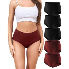 LEVAO Seamless Underwear for Women Invisible Full Coverage High Waisted Briefs No Show Breathable Comfortable Panties 5 Pack in Kuwait
