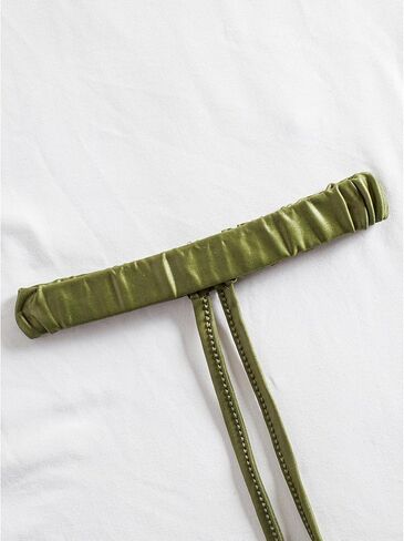 Women Festival Garter Leg Wraps Festival Dancing Leg Wrap Costume Accessories, Green leaves, One Size US in Saudi Arabia