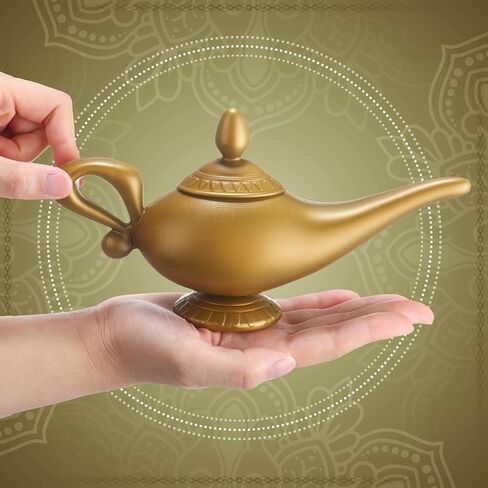 مجموعة من 6 قطع من المصباح السحري من جيلين، مصباح أسطوري ذهبي عتيق، إكسسوار للحفلات التنكرية العربية لدعامة الهالوين، هدية حفلات تزيين الطاولة ذات الطابع العربي in Saudi Arabia