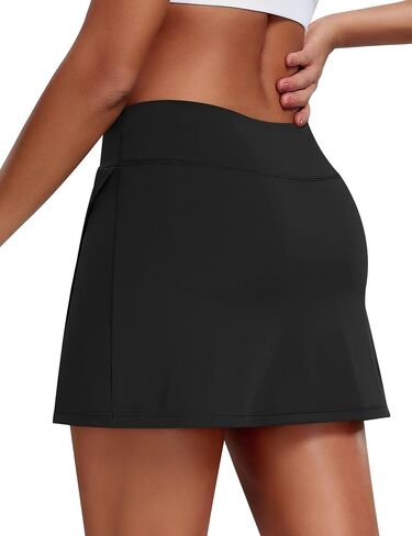 JoyGirl Tennis Skirt for Women with Shorts Golf Skort Split Hem High Waisted Workout Mini Athletic Skorts with Pockets in Saudi Arabia
