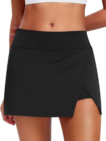 JoyGirl Tennis Skirt for Women with Shorts Golf Skort Split Hem High Waisted Workout Mini Athletic Skorts with Pockets in Kuwait