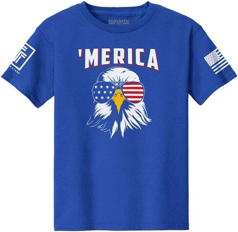 تي شيرت Cool Freedom Eagle USA الوطني للأطفال in Kuwait