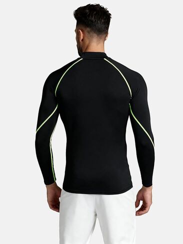 7 Pack Men's Long Sleeve Compression Shirt Mock Neck, Athletic Workout Gym Undershirt Running Base Layer Top in Saudi Arabia
