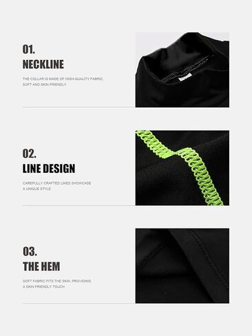 7 Pack Men's Long Sleeve Compression Shirt Mock Neck, Athletic Workout Gym Undershirt Running Base Layer Top in Saudi Arabia