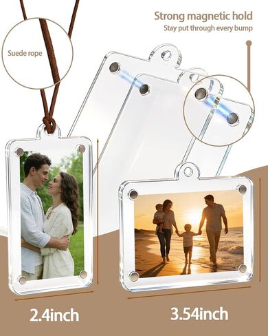 حامل صور السيارة مكون من قطعتين، حامل صور السيارة Love with every Mile، ملحقات تعليق مرآة الرؤية الخلفية للسيارة، قلادة ديكور داخلي للسيارة والشاحنة وسيارات الدفع الرباعي in Kuwait