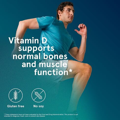 Puori Vitamin D3 Softgels, 2500 IU (62.5 mcg) - Fast Absorbing Vitamin D3 Supplements for Immune System Support, Bone Health & Density and Healthy Muscle Functions - Non-GMO & Gluten-Free - 120 Count in Saudi Arabia