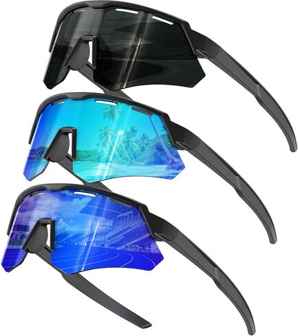KALIYADI Polarized-Kids-Sunglasses Youth Baseball Sunglasses: Cycling Running for Boys Girls UV400 Protection Age 6-14 in Kuwait