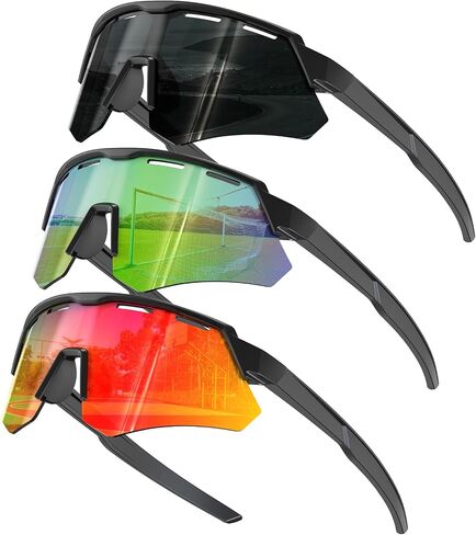 KALIYADI Polarized-Kids-Sunglasses Youth Baseball Sunglasses: Cycling Running for Boys Girls UV400 Protection Age 6-14 in Kuwait