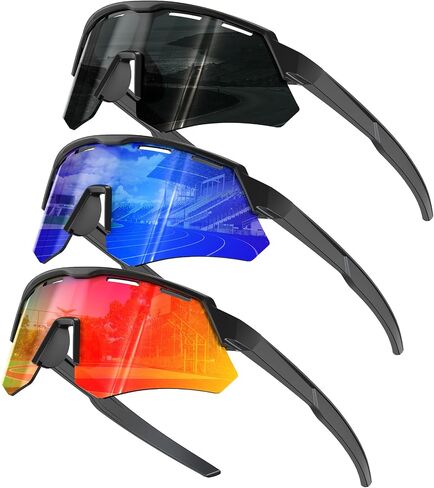 KALIYADI Polarized-Kids-Sunglasses Youth Baseball Sunglasses: Cycling Running for Boys Girls UV400 Protection Age 6-14 in Kuwait