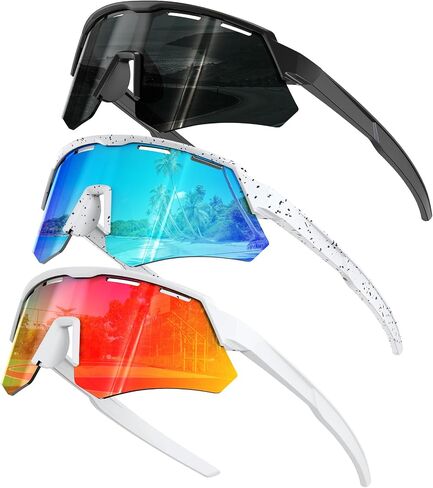 KALIYADI Polarized-Kids-Sunglasses Youth Baseball Sunglasses: Cycling Running for Boys Girls UV400 Protection Age 6-14 in Kuwait