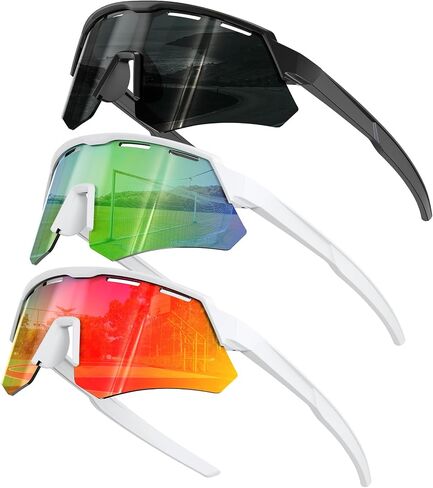 KALIYADI Polarized-Kids-Sunglasses Youth Baseball Sunglasses: Cycling Running for Boys Girls UV400 Protection Age 6-14 in Kuwait