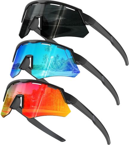 KALIYADI Polarized-Kids-Sunglasses Youth Baseball Sunglasses: Cycling Running for Boys Girls UV400 Protection Age 6-14 in Kuwait