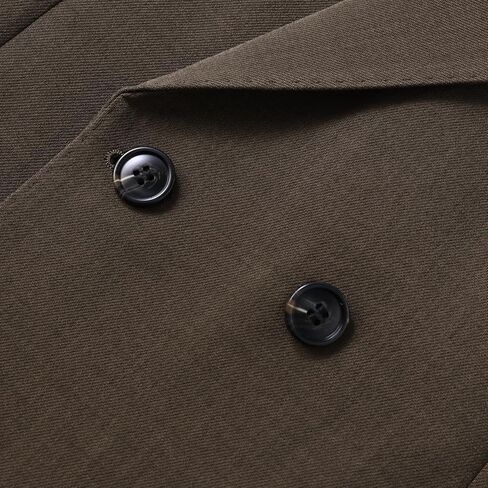 YFFUSHI Men's Double Breasted Suit Jacket Regular Fit Peak Lapel Blazer for Wedding Party Office in Saudi Arabia
