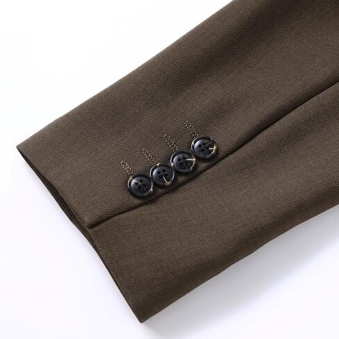 YFFUSHI Men's Double Breasted Suit Jacket Regular Fit Peak Lapel Blazer for Wedding Party Office in Saudi Arabia