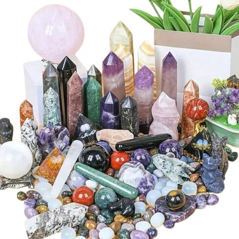 Mystery Crystal Box – 1lb of Surprises for Women, Unique Rock and Gem Surprise, for Crystal Enthusiasts in Saudi Arabia