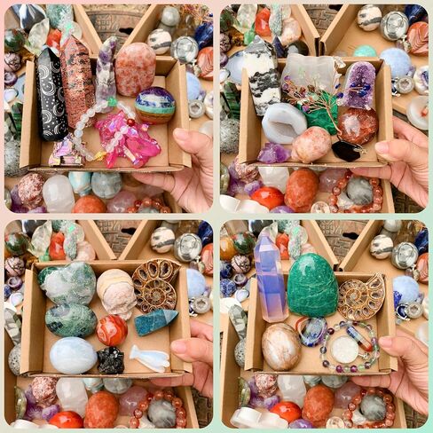 Mystery Crystal Box – 1lb of Surprises for Women, Unique Rock and Gem Surprise, for Crystal Enthusiasts in Saudi Arabia