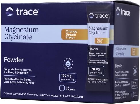 Trace Minerals Magnesium Glycinate - Bedtime Magnesium Supplement for Sleep Support - Nervous System & Healthy Mindset Support - Travel-Friendly Stick Packs -Berry Lemonade - 30 Servings in Saudi Arabia