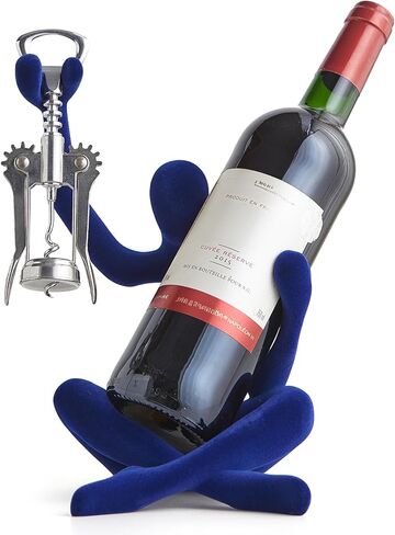 XINXUAN Modern Wine Bottle Holder, Resin Hollow-Out Design Decorative Wine Rack(Black) in Saudi Arabia