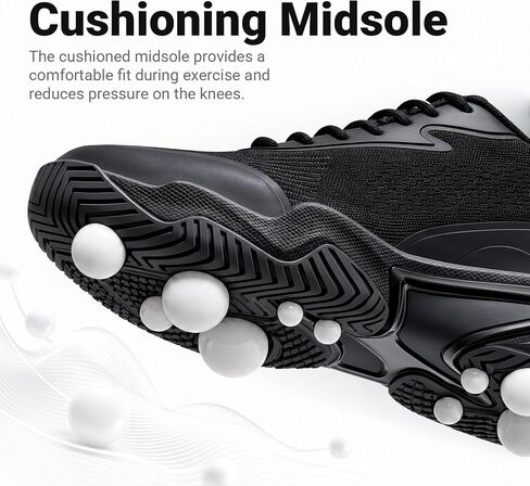 FENLERN Tennis Shoes Men Wide Non-Slip Durable Breathable Pickleball Racquetball Shoes Arch Support Athletic Court Shoes Running Walking Sneakers in Saudi Arabia