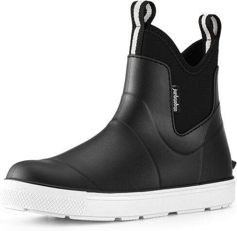 Men's Deck Boots, 2026 Upgraded Waterproof Ankle Rain Boots Saltwater Fishing Booties Anti-Slip High Traction, Outdoor Garden Boots High-Performance Shoes for Farming in Saudi Arabia