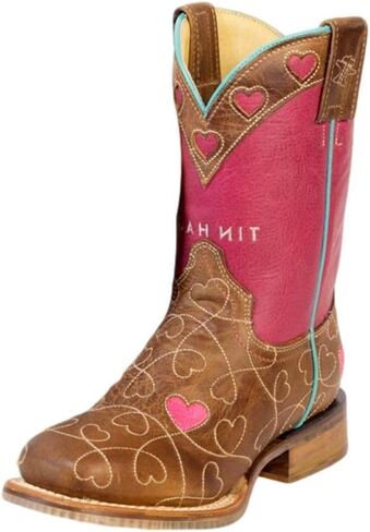 Tin Haul Kid's Sweetheart I Love Horses Sole Square Toe Boot in Kuwait