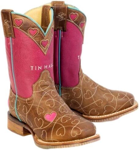 Tin Haul Kid's Sweetheart I Love Horses Sole Square Toe Boot in Kuwait