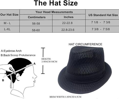 Light Weight Crushable Sun Hat Soft Cool Mesh Fedora for Men and Women in Saudi Arabia