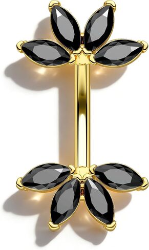 مجوهرات ثقب COCHARM Lotus Rook، أقراط رخ الحواجب 16 جرام، مجوهرات ثقب الحواجب من الفولاذ المقاوم للصدأ، أقراط الفص 6/8 مم in Kuwait