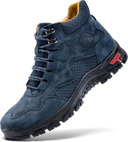 FLYLAND Men's Chukka Boots Casual Leather Shoes Ankle Shoes Non Slip Breathable Comfortable Mid Top for Outdoor Driving Walking in Saudi Arabia