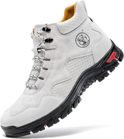 FLYLAND Men's Chukka Boots Casual Leather Shoes Ankle Shoes Non Slip Breathable Comfortable Mid Top for Outdoor Driving Walking in Saudi Arabia