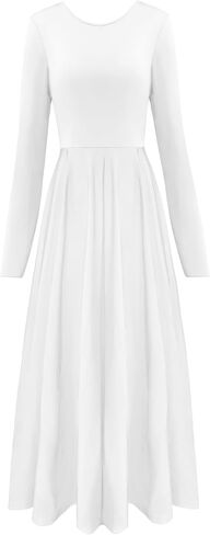 Women's Praise Dance Dress Long Swing Liturgical Worship Church Dancewear Costume Flowing Dance Dress S-3XL in Saudi Arabia